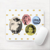 Britse koninklijke meisjes met wapenschild muismat (Met muis)