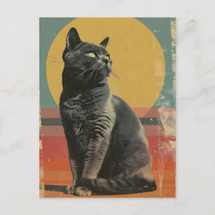 Britse Korthaar Cat  Art Briefkaart