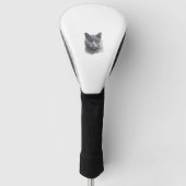 Britse Korthaar Cat Lover Golfheadcover (Voorkant)