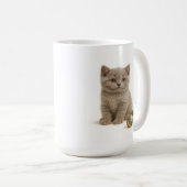 Britse Korthaar en Garen Ball Bliss Koffiemok (Voorkant rechts)