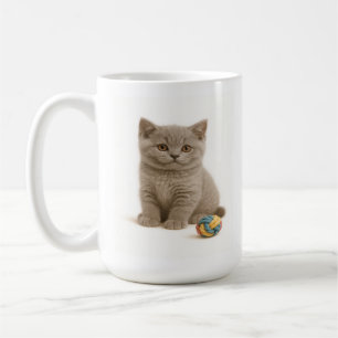Britse Korthaar en Garen Ball Bliss Koffiemok