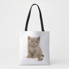 Britse Korthaar en Garen Ball Bliss Tote Bag
