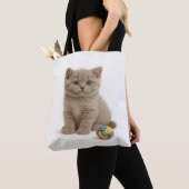 Britse Korthaar en Garen Ball Bliss Tote Bag (Dichtbij)