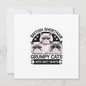 Britse Korthaar Grumpy Cats Kaart (Voorkant)