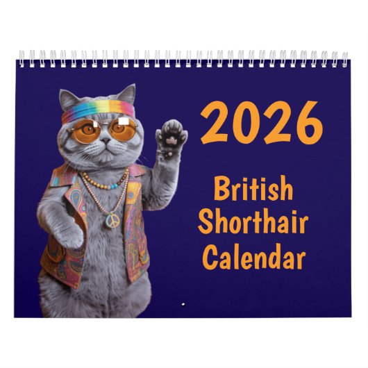Britse Korthaar Kalender (Hoes)