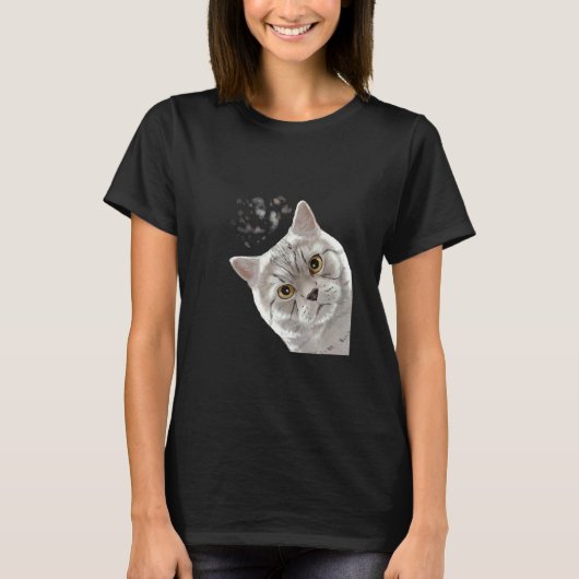 Britse Korthaar Kat 1 T-shirt (Voorkant)