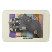 Britse korthaar sandalen grappig Schattige Badmat (Voorkant)