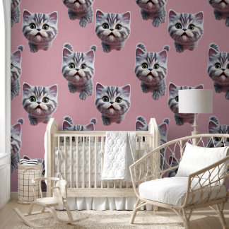 Britse Korthaar Schattigee Kat Behang