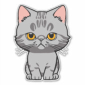 Britse Korthaar Sticker (Voorkant)