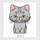 Britse Korthaar Sticker (Vel)