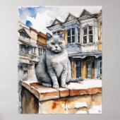 Britse kortharige kat - Cat Art Print (Voorkant)
