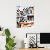 Britse kortharige kat - Cat Art Print (Thuiskantoor)