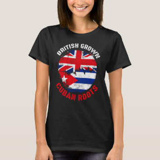Britse kweekvijver voor Cubaanse rots vlaggen voo T-shirt