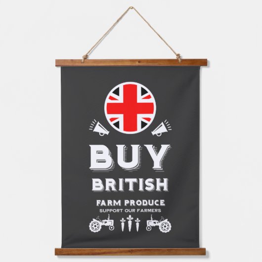 Britse Landbouw Steun Hangend Wandkleed (Voorkant)