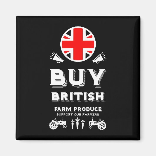 Britse Landbouw Steun Magneet (Voorkant)