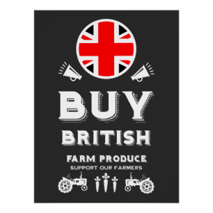 Britse landbouwsteun perfect poster