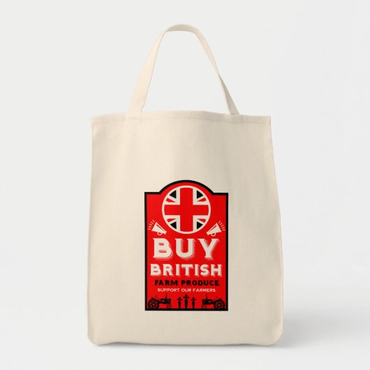 Britse landbouwsteun tote bag (Voorkant)
