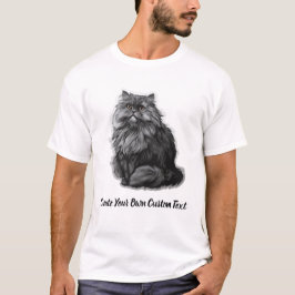 Britse Langharige Kat Maak Uw Eigen Aangepaste Tek T-shirt