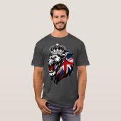 Britse Leeuw met trots  T-shirt (Voorkant volledig)