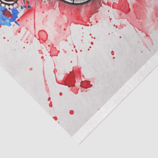 Britse Leeuwenkopvlag Tissuepapier (Detail)