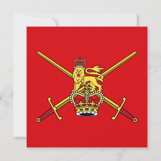 Britse leger (Britse strijdkrachten) Kaart (Voorkant)