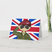 Britse legerofficier Kaart (Voorkant)