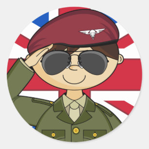 Britse legerofficier Sticker