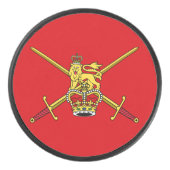Britse legervlag (niet cerimoniaal) hockey puck (Voorkant)