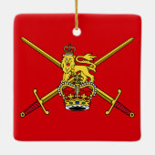 Britse legervlag (niet cerimoniaal) keramisch ornament (Achterkant)