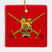 Britse legervlag (niet cerimoniaal) keramisch ornament (Voorkant)