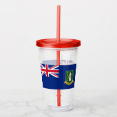 Britse Maagdeneilanden Acryl Drinkbeker (Voorkant)