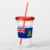 Britse Maagdeneilanden Acryl Drinkbeker (Achterkant)