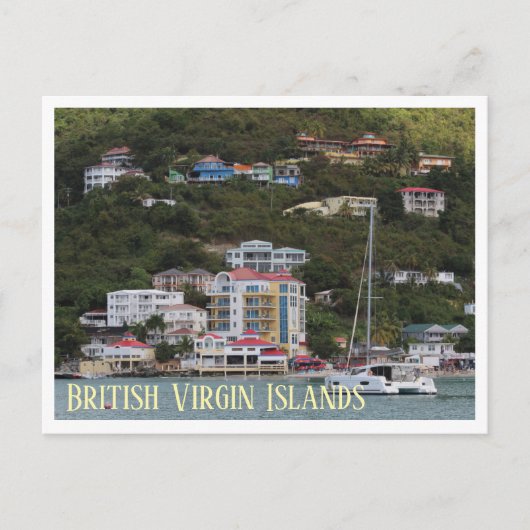 Britse Maagdeneilanden Ansichtkaart Briefkaart (Voorkant)