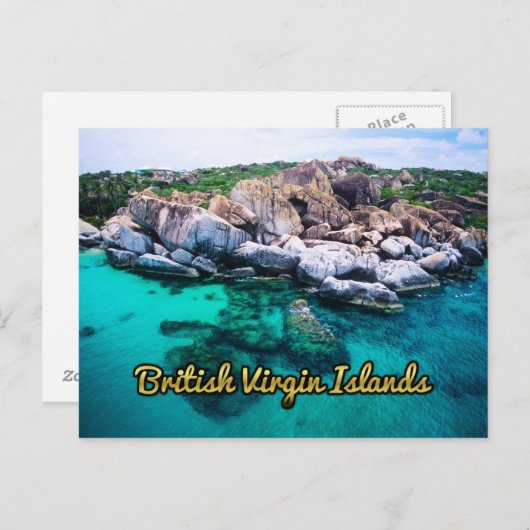 Britse Maagdeneilanden - Baths Briefkaart (Voorkant / Achterkant)