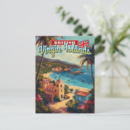 Britse Maagdeneilanden Briefkaart (Staand voorkant)