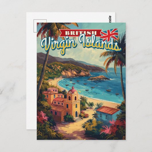 Britse Maagdeneilanden Briefkaart (Voorkant / Achterkant)