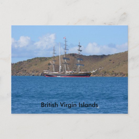 Britse Maagdeneilanden Briefkaart (Voorkant)