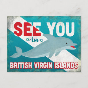 Britse Maagdeneilanden Dolphin -  BVI Briefkaart