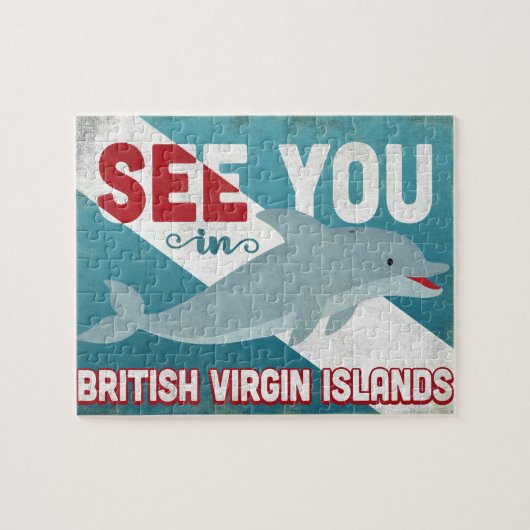 Britse Maagdeneilanden Dolphin - BVI Legpuzzel (Horizontaal)