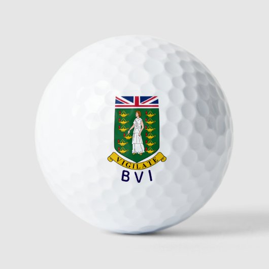 Britse Maagdeneilanden Golfballen (Voorkant)