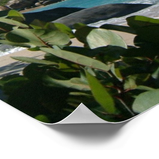 Britse Maagdeneilanden, Gorda, het Baths Beach Poster (Hoek)