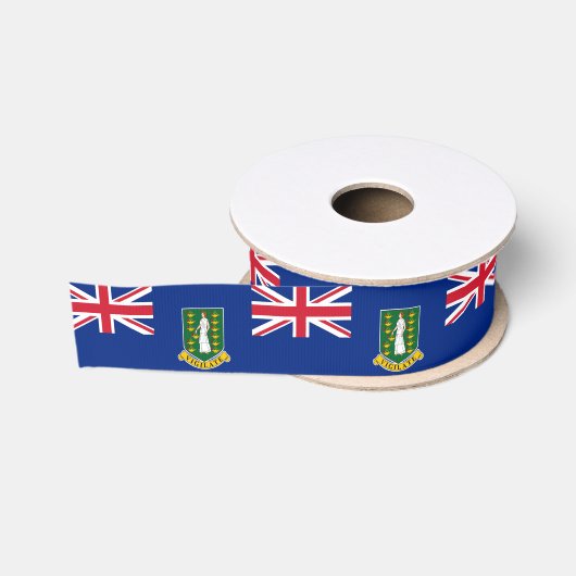 Britse Maagdeneilanden Grosgrain Lint (Spoel)