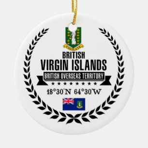 Britse Maagdeneilanden Keramisch Ornament