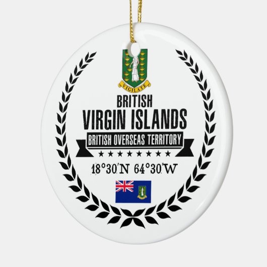 Britse Maagdeneilanden Keramisch Ornament (Links)