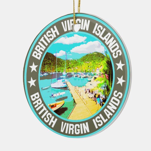 Britse Maagdeneilanden Keramisch Ornament (Links)