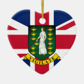 Britse Maagdeneilanden Keramisch Ornament (Voorkant)