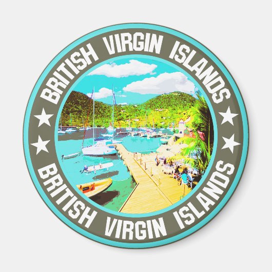 Britse Maagdeneilanden Magneet (Voorkant)