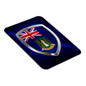 Britse Maagdeneilanden - Mettalic Emblem Magneet (Rechterzijde)