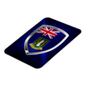 Britse Maagdeneilanden - Mettalic Emblem Magneet (Linkerzijde)