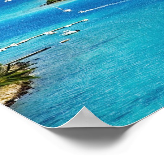 Britse Maagdeneilanden Poster (Hoek)